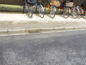 道路改修及び柵改修工事-before